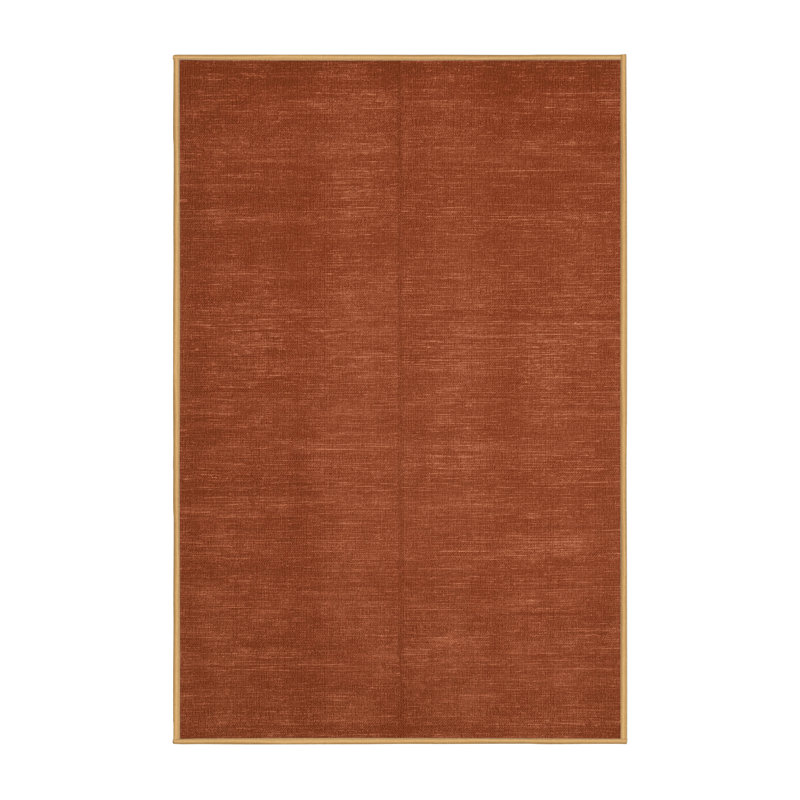 Machine Washable Solid Brown Area Rug, Rectangle 2' x 3'