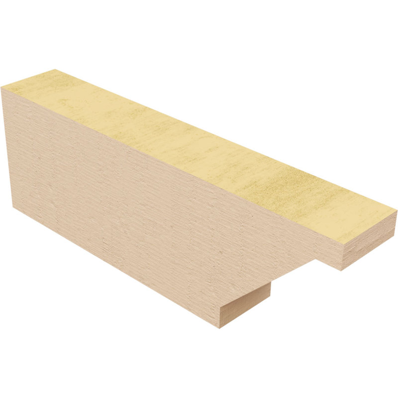 Burlington Woodgrain TimberThane Ra partier queue, brun clair apprêté, H 4 po x l 12 po x P 2 po