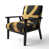Gold/Black Polyester Blend