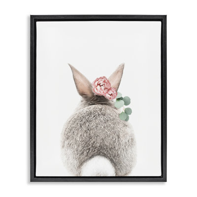 "Floral Bunny Tail", art mural sur toile flottante par Sissi et Seb