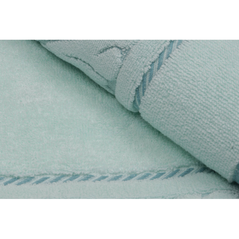 Ensemble de serviettes en coton turc 2 pièces Gibbons, Menthe