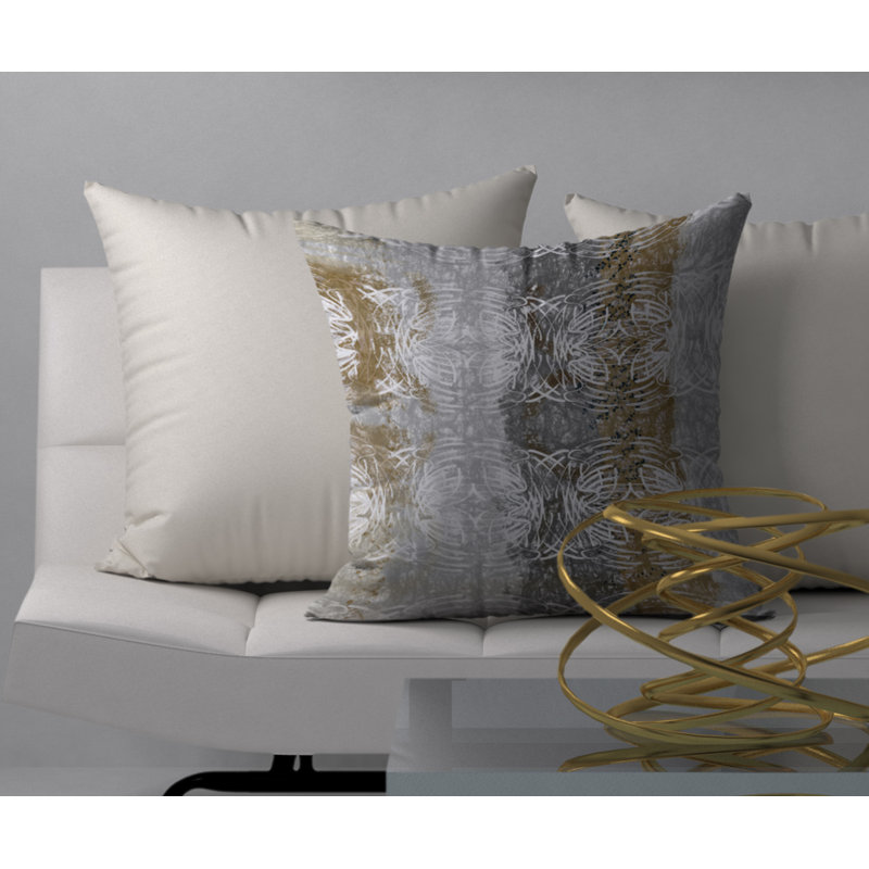 Housse de coussin carrée charmante et insert, H 18 po x l 18 po