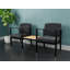 Structure tandem 2 places avec table centrale en acier Amherst-80033339-70961680-70961669