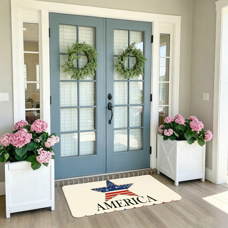 Tapis d'entrée 20 po x 32 po Home Sweet Home Patriotic Festival Foyer