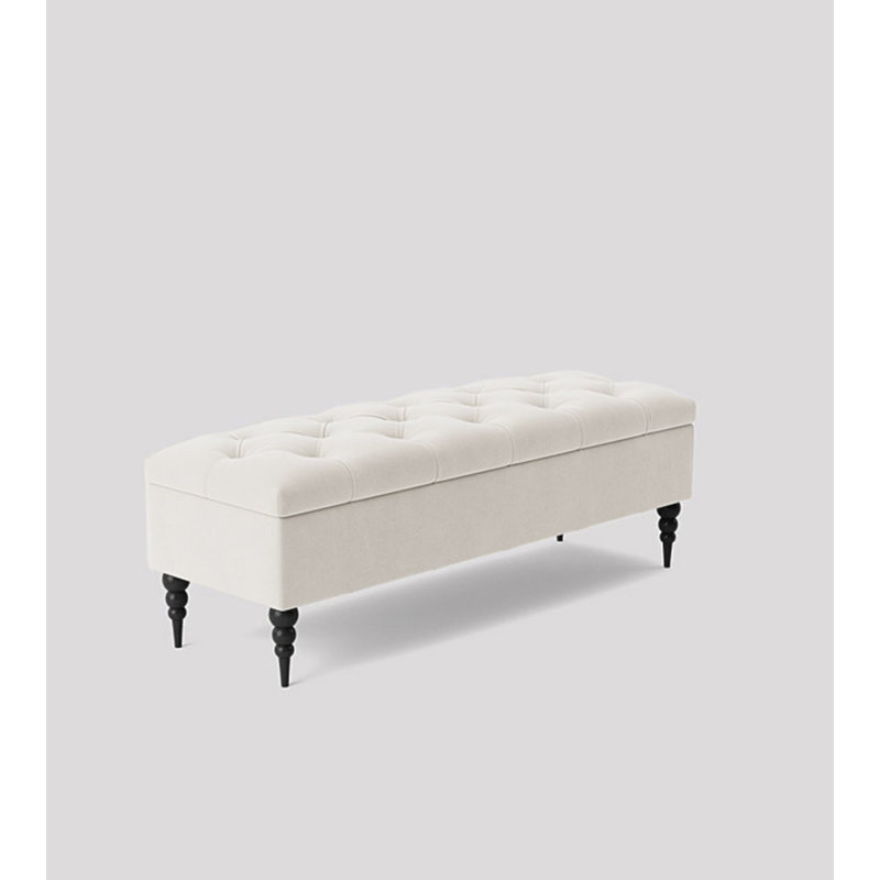 Safar Ottoman, 40cm H x 120cm W x 40cm D, Blue Naples