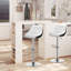 Swivel Upholstered Adjustable Height Counter Stool with Metal Frame-100603649