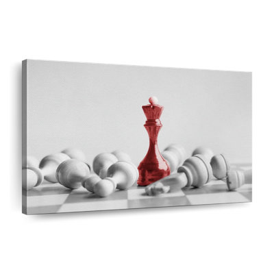 " Chess Red Queen Canvas Print "
