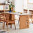 Simple Modern Rectangular Rock Slab Dining Table-107541534