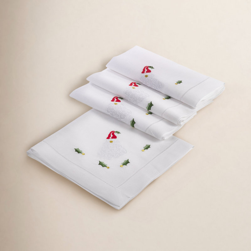 Linen Embroidered Rectangle Napkin