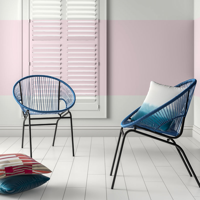 Alamo 26.7" W Papasan Chair, Gris