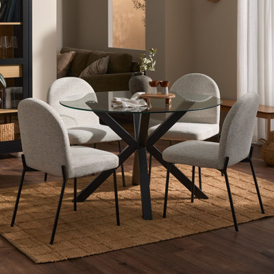 Charlie Metal Base Dining Table