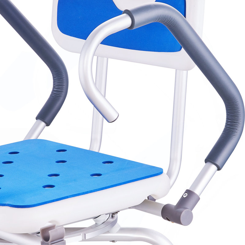 Siège de douche pivotant sur 360 ° avec accoudoirs pivotants 400LBS