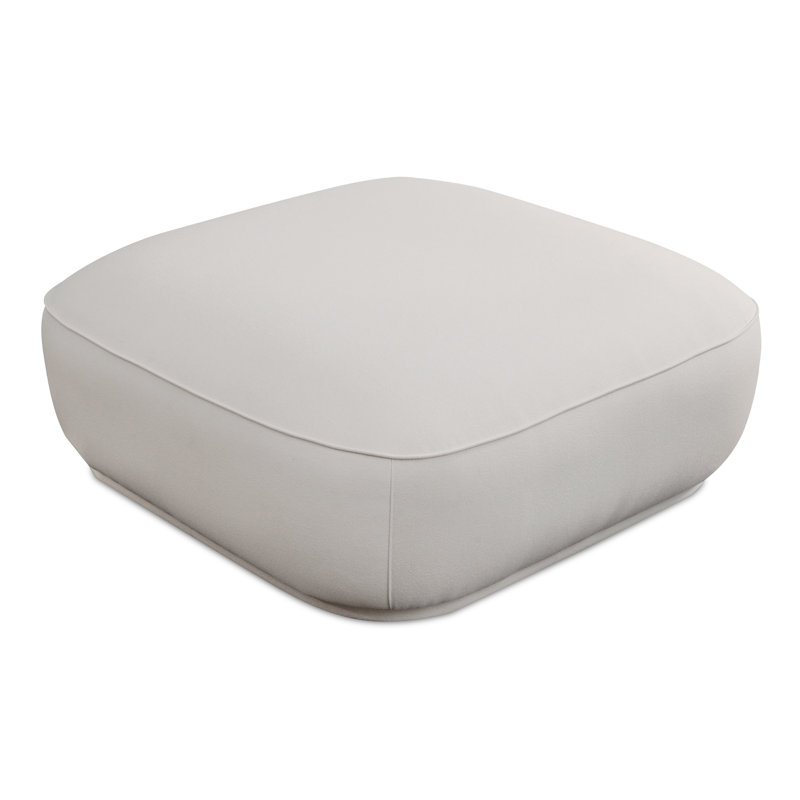 Marion Square Standard Ottoman, White