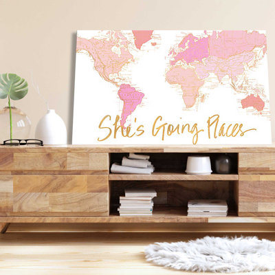 "She's Going Places (Horizontal)" par Elizabeth Medley, reproduction sur toile