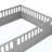 Full Size  Floor Bed, Integral Construction With Super High Security Barrier, Door, Children's Floor Bed Frame, Montessori Wooden Children's Floor Bed,  Grey-377667102-377667099