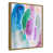 Toile avec cadre flottant or