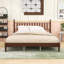 Wood Platform Bed with Headboard-921344334