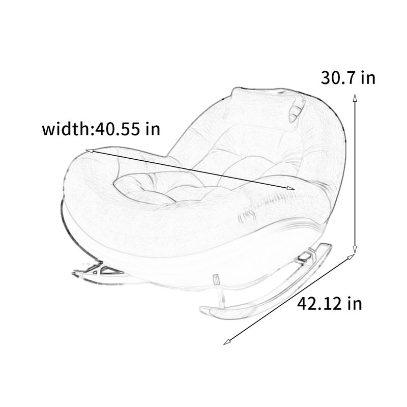 Chaise berçante confortable et sécuritaire