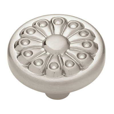 (5 Pack) 1-1/4 inch Fan Design Knob
