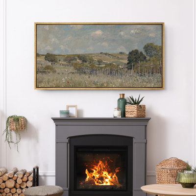Countryside View Fields of Serenity Modern Art