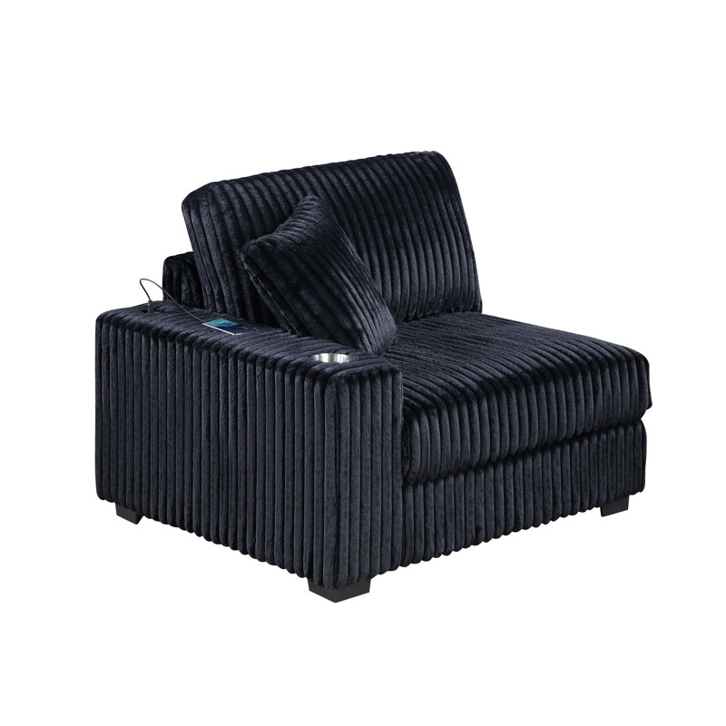 Style transitionnel, velours côtelé noir, chaise, porte-gobelet, fourrure moderne de style maison de campagne, style décontracté