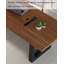 Bureau long moderne en matériaux mixtes avec pieds en acrylique et en fer-135489387