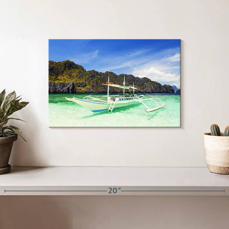 Mehar El Nido Boat, 8" H x 12" W