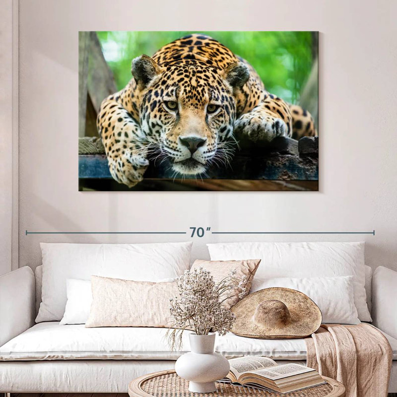 Crowle Lazy Leopard, H 32 po x l 48 po