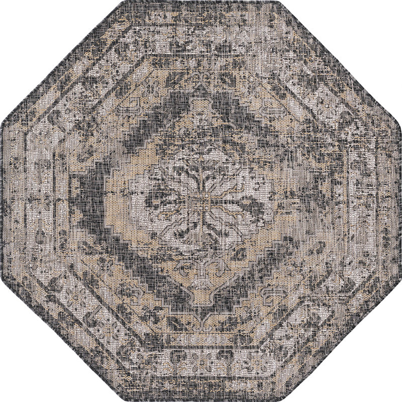 Tapis d'extérieur Nil, Octogone 5 pi 3 po x 5 pi 3 po