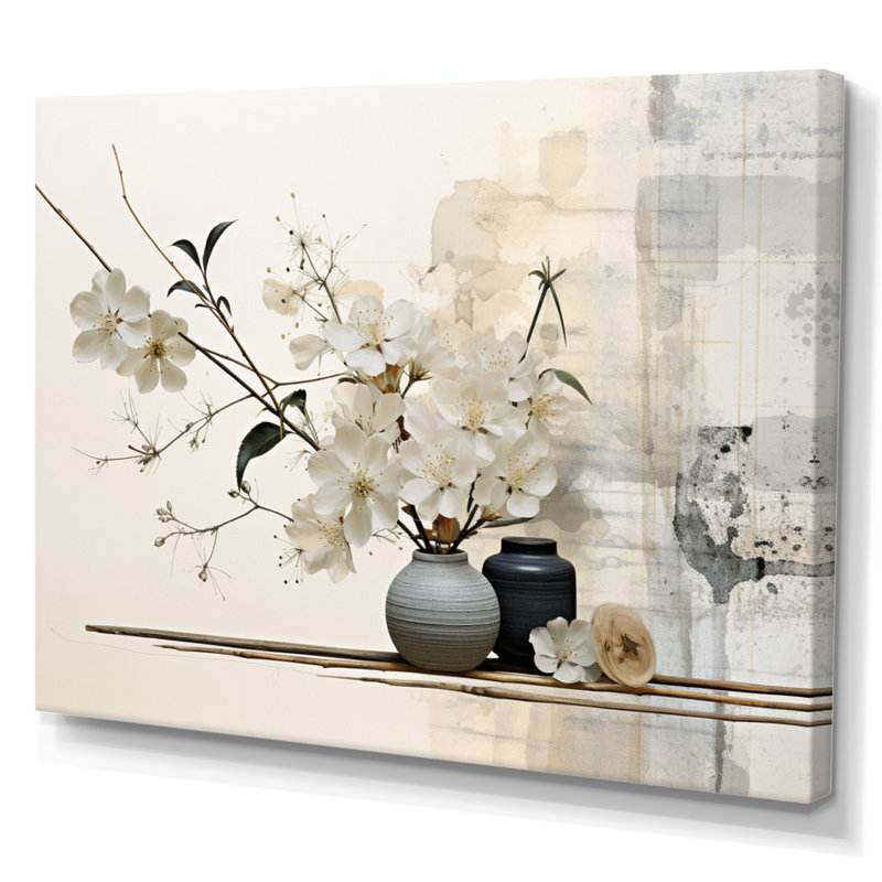 «Asian Art Sumie Zen II», reproduction d'art sur toile asiatique, H 30 po x l 40 po, Toile tendue, Sans cadre