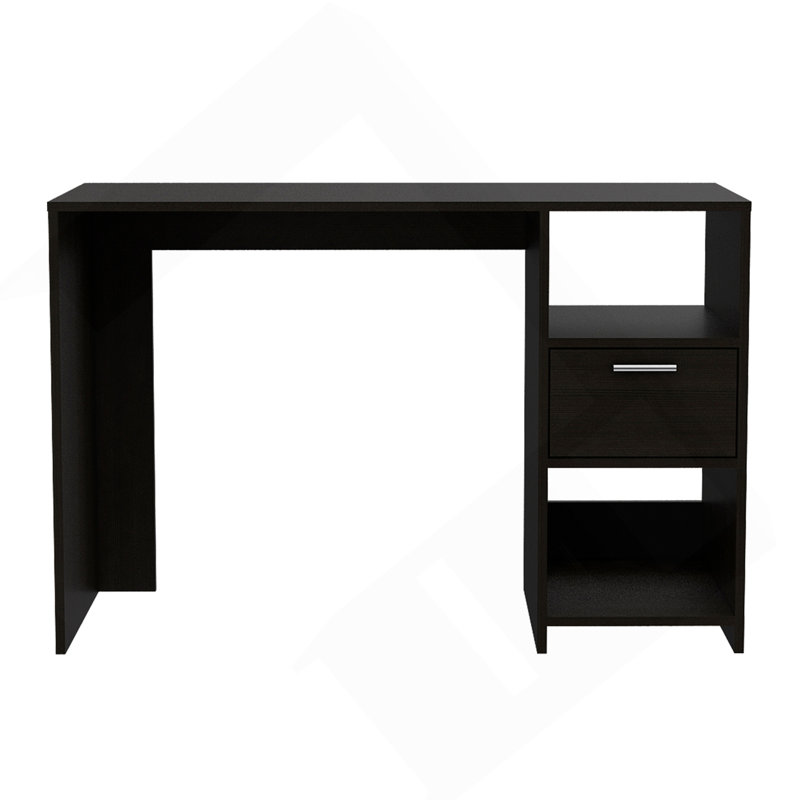 Bureau d'ordinateur, un tiroir, deux tablettes
