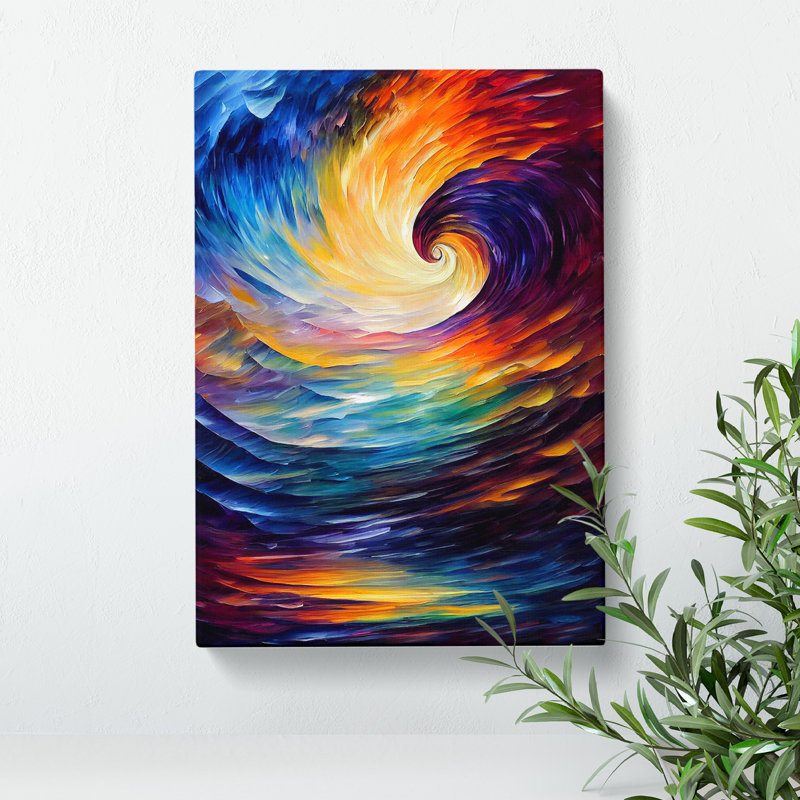 Ocean Wave Abstract No.6 - Wrapped Canvas Painting, 76cm H x 50cm W x 3cm D