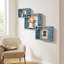 Tablette murale carrée flottante à emboîtement, bleu-1118183851