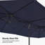Parasol de table rectangulaire de jardin d'extérieur 15 pi-1300449855