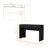 Arkansas Desk with Drawers and Spacious Surface, Dark Finish, Modern and Compact Design for Office or Study, Black Wenge-974861364