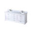 Meuble-lavabo double 80 po X P 22 po D, plateau en marbre de culture et ensemble de robinet-1183852284
