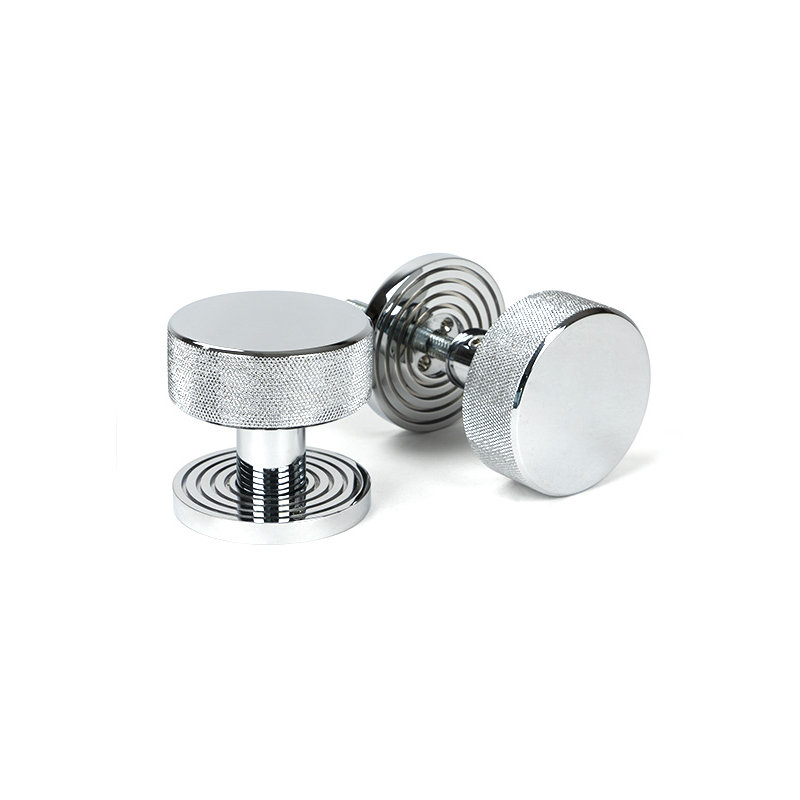 Brompton Interior Mortise Knobset, Polished Chrome