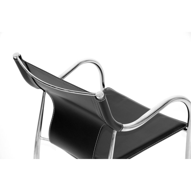 Chaise rembourrée Dartford, Noir