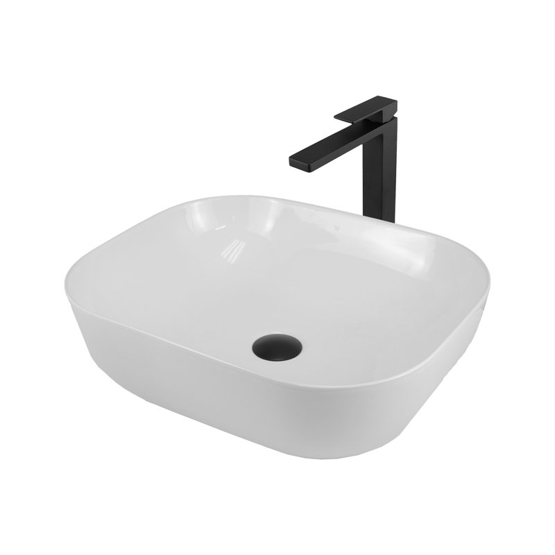 Robinet de lavabo vasque avec bonde Madison, Noir mat