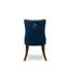 L'ensemble de salle à manger 5 pièces comprend une table de cuisine et 4 chaises de salle à manger rembourrées en tissu de polyester bleu marine avec dossier capitonné, noyer antique-1047640879-1047955801-1051816181