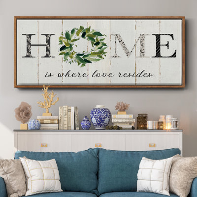 «Love Resides» - Toile encadrée