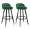 Askern Yes Upholstered Velvet Bar Stool with Iron Frame