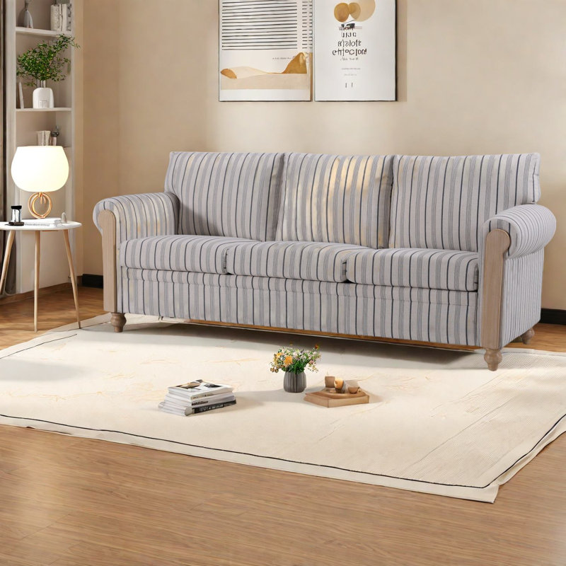 Canapé 3 places élégant et moderne, mélange de polyester pour la maison