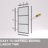Nyssa 34 In. W X 72 In. H Framed Fixed Shower Screen Door In Matte Black With 5/16 In. (8Mm) Patterned Glass