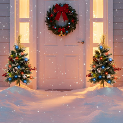 2.33' H Lighted Artificial Christmas Tree