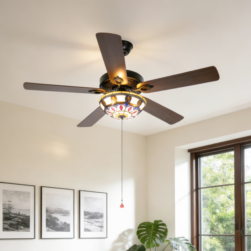 Ventilateur de plafond 5 pales Tiffany