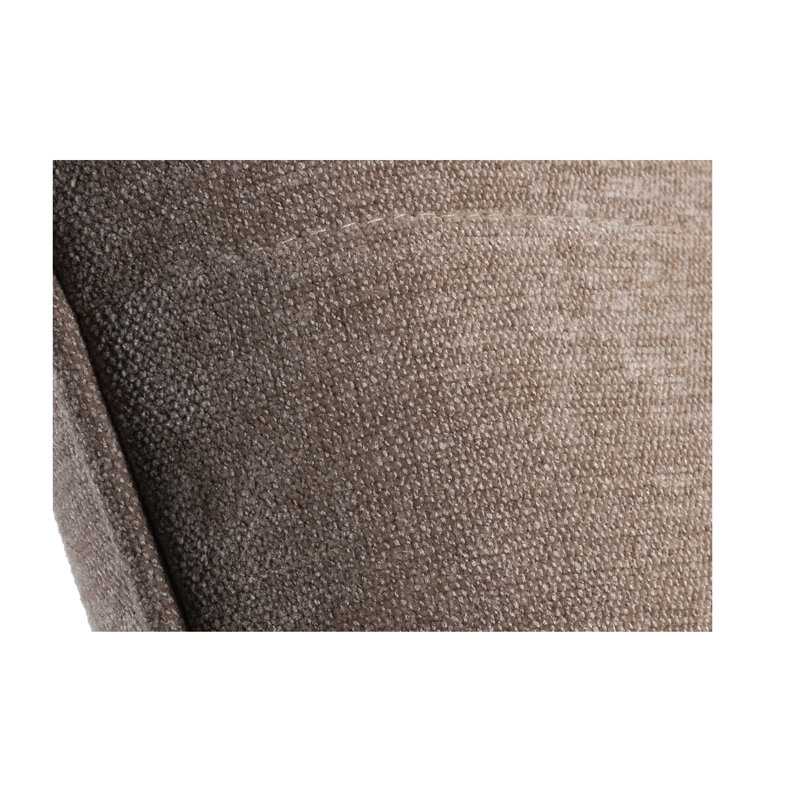 Nekoma Upholstered Accent Chair with Footstool, Dark beige