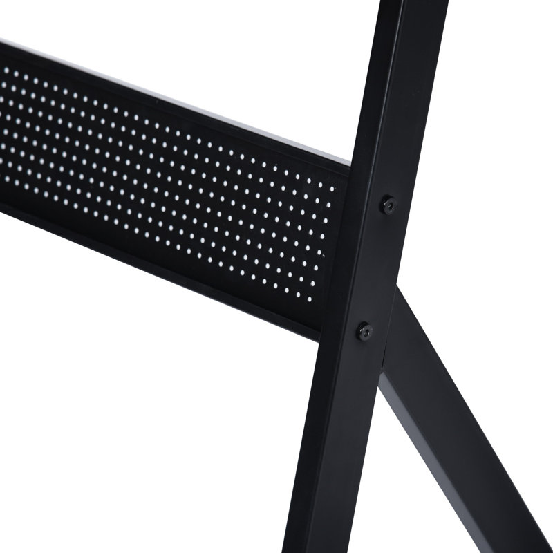 Mckain L-Shaped Metal Base Writing Desk