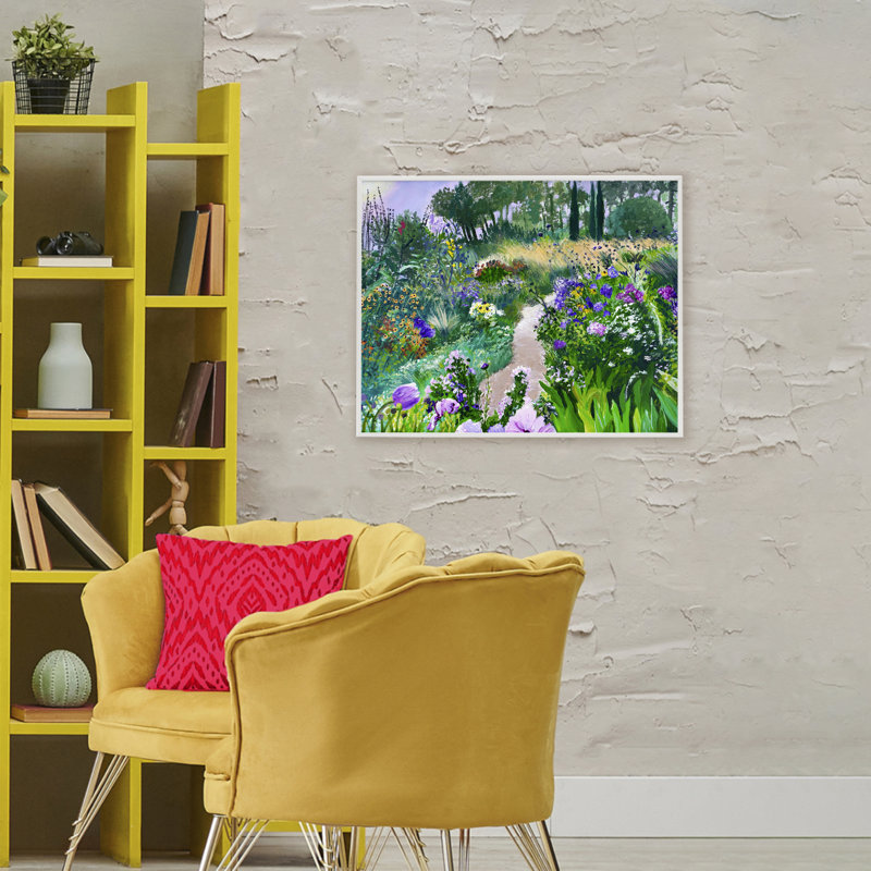 Path to Country Gardens, estampe numérique, design par Lee Ann Zirbes, H 24 po x l 30 po