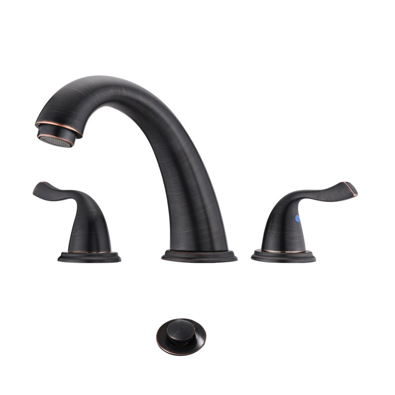 Carles 2-handle Bathroom Faucet with Drain Assembly, Oil-Rubbed Bronze